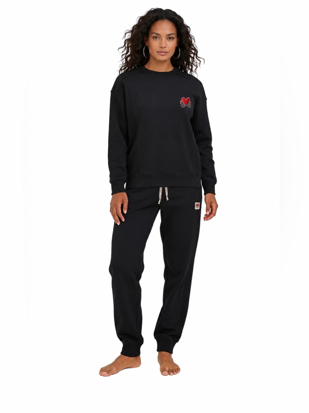 Black Heart Logo Jogger/Lounge Set